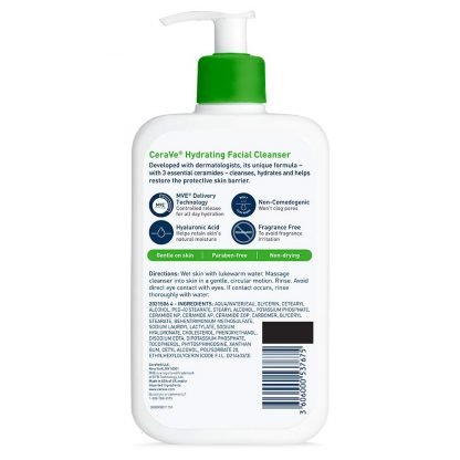 Limpiador facial hidratante CeraVe Normal a Seca - Imagen 2