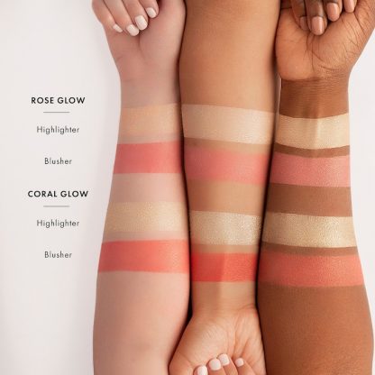 Iconic London Silk Glow Blush and Highlight Duo Rose Glow - rose - Imagen 2