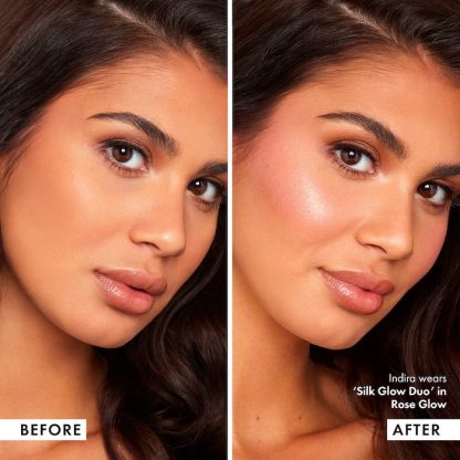 Iconic London Silk Glow Blush and Highlight Duo Rose Glow - rose - Imagen 5