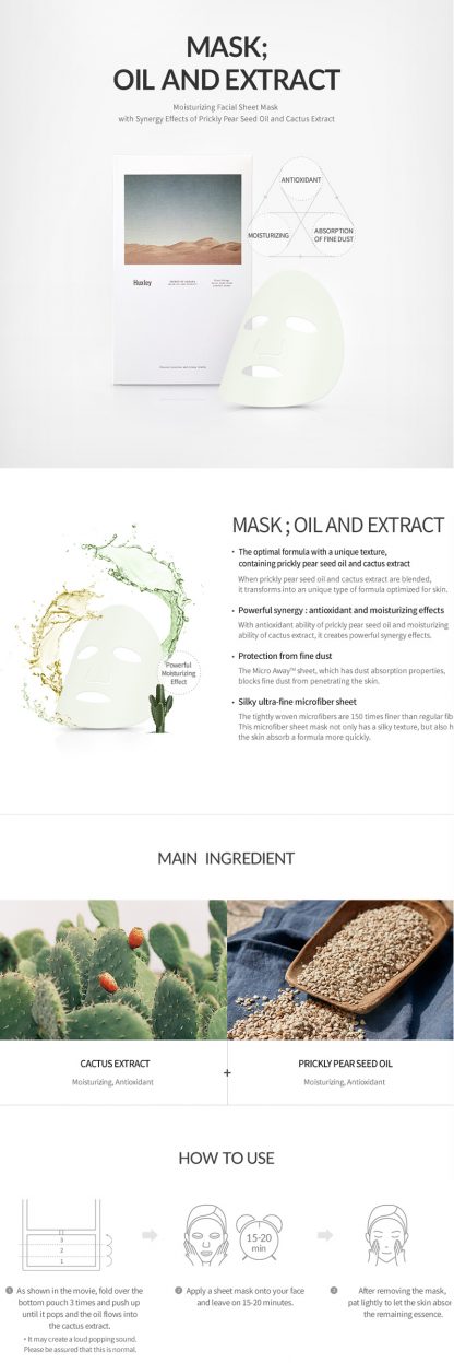 [Huxley] MASK OIL AND EXTRACT (3ea) - Imagen 2