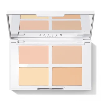 JACLYN COSMETICS FACE IT ALL BRIGHTENING & SETTING PALETTE - LIGHT TO MEDIUM