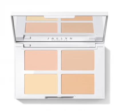 JACLYN COSMETICS FACE IT ALL BRIGHTENING & SETTING PALETTE - LIGHT TO MEDIUM