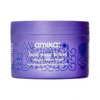 amika Bust Your Brass Cool Blonde Purple Intense Repair Hair Mask 250ml