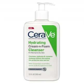 CeraVe Hydrating Cream-to-Foam Face Cleanser