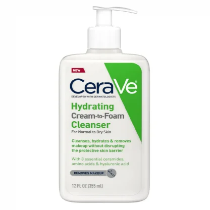 CeraVe Hydrating Cream-to-Foam Face Cleanser