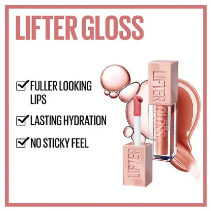 Maybelline Lifter Gloss Lip Gloss Makeup With Hyaluronic Acid - Imagen 3