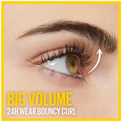Maybelline Volum' Express Colossal Curl Bounce Mascara Makeup, Washable Very Black - Imagen 3
