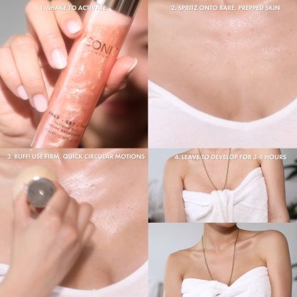 Iconic London Prep Set Tan Tanning Mist with Hyaluronic Acid - Imagen 4