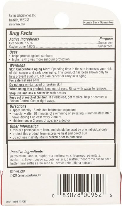 Carmex Moisturizing Strawberry Lip Balm Stick SPF15 - Imagen 2