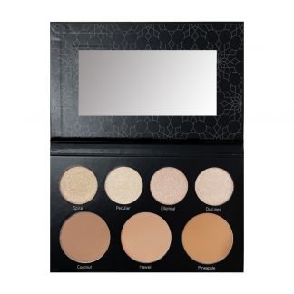 ATENEA PROFESIONAL PALETA DE CONTORNOS E ILUMINADORES GLAMBLACK