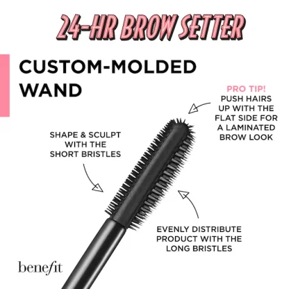 Benefit Cosmetics 24-HR Brow Setter Clear Brow Gel with Lamination Effect - Imagen 2