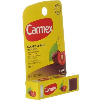 Carmex Daily Care Moisturizing Lip Balm Stick with SPF 15, Fresh Cherry - Imagen 2