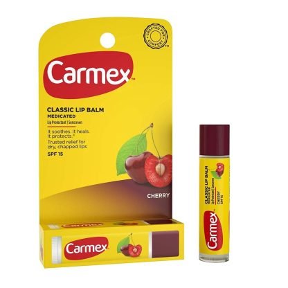 Carmex Daily Care Moisturizing Lip Balm Stick with SPF 15, Fresh Cherry