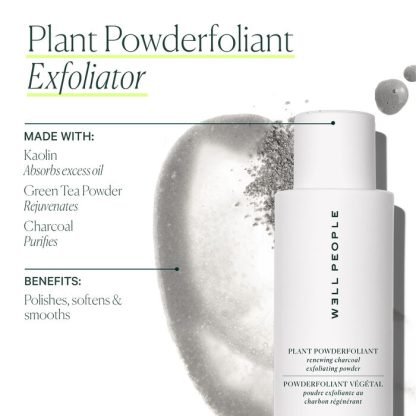 WELL PEOPLE Plant Powderfoliant Renewing Charcoal Exfoliating Powder - Imagen 2