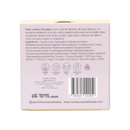 MONTOC COSMETIC RUBOR EN CREMA NOSTALGIC DARLING - Imagen 7