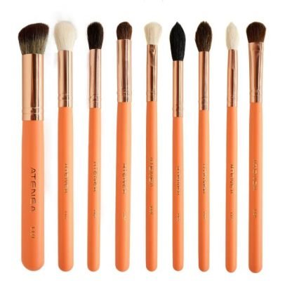 ATENEA PROFESIONAL KIT DE BROCHAS DE MAQUILLAJE CORAL LIFE X 18 PCS - Imagen 3