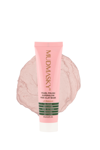 MUDMASKY Pearl Polish Superglow Pink Clay Mask