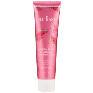 Purlisse Pink Charcoal + Watermelon Purifying Cleansing Milk