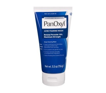PanOxyl Acne Foaming Wash Benzoyl Peroxide 10% Maximum Strength Antimicrobial