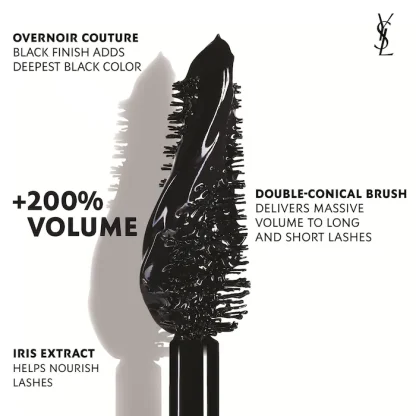 Yves Saint Laurent Lash Clash Extreme Volume Mascara NEGRA YSL - Imagen 2