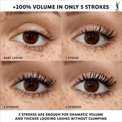 Yves Saint Laurent Lash Clash Extreme Volume Mascara NEGRA YSL - Imagen 3