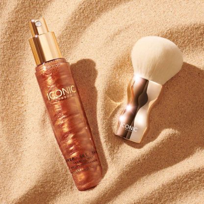 Iconic London Prep Set Tan Face and Body Brush - Imagen 2
