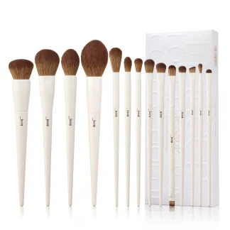 JESSUP BEAUTY Luxury Light Gray Comprehensive Eye and Face Brush Set 14pcs T329