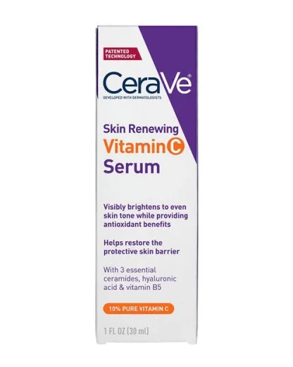 CeraVe Vitamin C Face Serum, Skin Brightening Serum with Hyaluronic Acid
