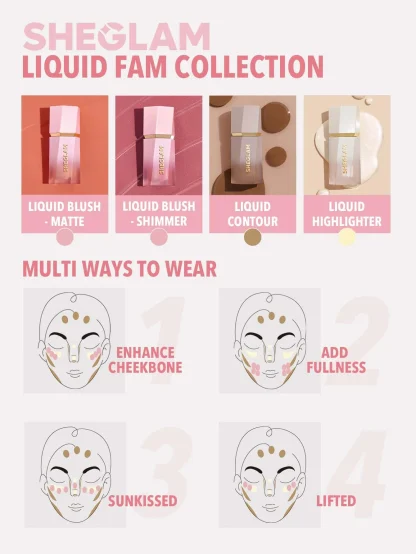 SHEGLAM GLOW BLOOM LIQUID HIGHLIGHTER - Imagen 3
