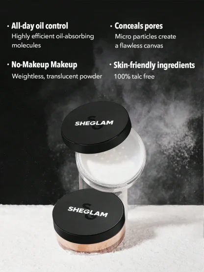 SHEGLAM  BAKED GLOW SETTING POWDER-LIGHT PINK - Imagen 3