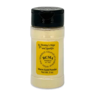 RCMA Destiny's Hope and Sparkles" Warm Gold Powder