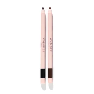 WANDER BEAUTYSKYLINER DUO Skyliner Automatic Gel Eyeliner in shades Jet Black & Tan Line