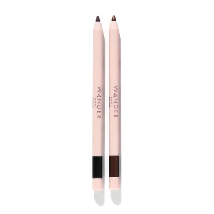 WANDER BEAUTYSKYLINER DUO Skyliner Automatic Gel Eyeliner in shades Jet Black & Tan Line