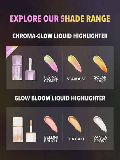 SHEGLAM CHROMA-GLOW BLOOM LIQUID HIGHLIGHTER - Imagen 8