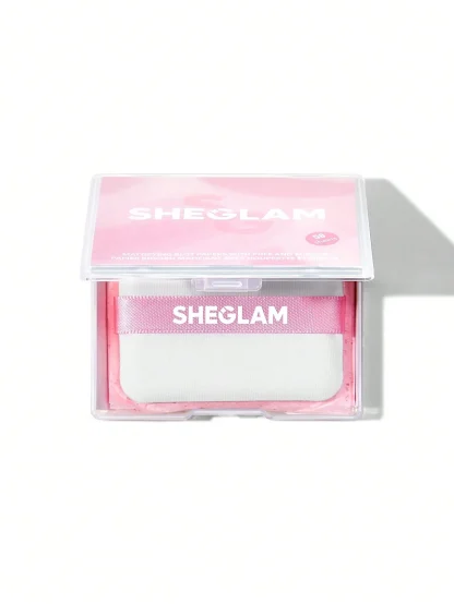 SHEGLAM Papel matificante con espejo y puff 50 piezas - Rosé