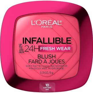 L'Oreal Paris Infallible Up to 24H Fresh Wear Soft Matte Blush, Blendable, Long-Lasting and Waterproo