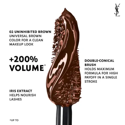 Yves Saint Laurent Lash Clash Extreme Volume Mascara MARRON YSL - Imagen 4