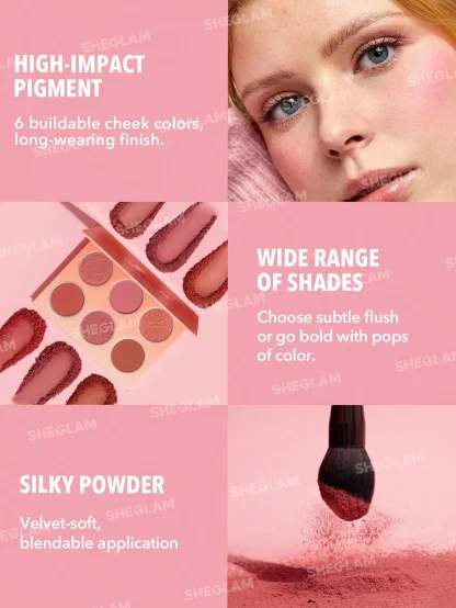SHEGLAM FLORAL FLUSH BLUSH PALETTE-BLUSHING BOUQUET - Imagen 5