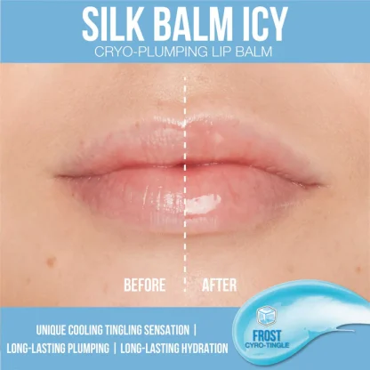 HUDA BEAUTY Silk Balm Icy Cryo-Plumping Lip Balm - Imagen 6