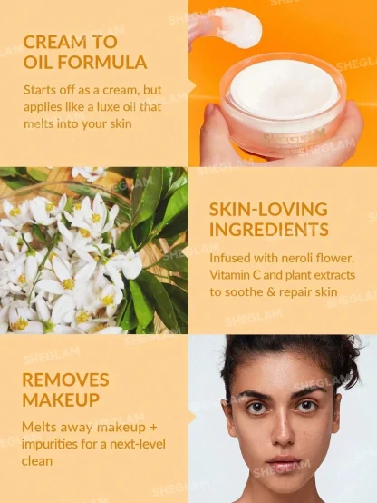 SHEGLAM Bálsamo Limpiador Facial Nutritivo de Neroli 35g - Imagen 6