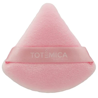 Esponjas Puff de Polvo Terciopelo Triangular Rosa Totémica x 2 - Imagen 2
