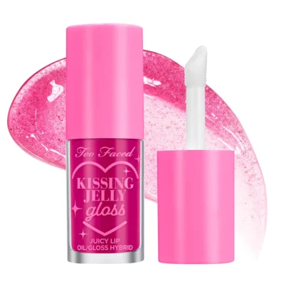 Too Faced Kissing Jelly Non-Sticky Lip Oil Gloss - Imagen 9