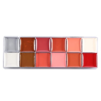 MAGIC 12 Colors Body Flash Tattoo Oil Painting Pigment Makeup Tool Fancy Dress Artist Palette for Halloween - Imagen 7