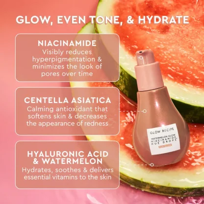 Glow Recipe Watermelon Glow Niacinamide Hue Drops Sun Glow Serum - Imagen 4