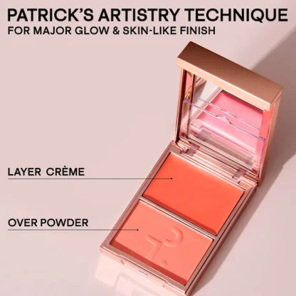PATRICK TA Major Headlines Double-Take Crème & Powder Blush Duo - Imagen 3