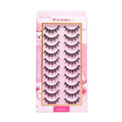 BRYKA Anime Wet Lashes x 10 Pares