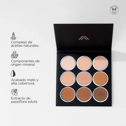 ATENEA PROFESIONAL PALETA DE POLVOS COMPACTOS NATURAL TOUCH - Imagen 4