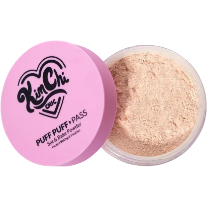 KIMCHI BEAUTY PUFF PUFF PASS SET & BAKE POWDER - 03 TRANSLUCENT  24GR