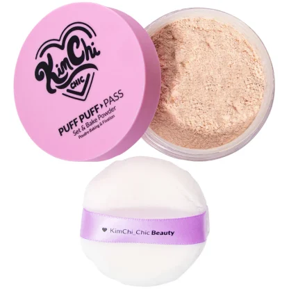 KIMCHI BEAUTY PUFF PUFF PASS SET & BAKE POWDER - 03 TRANSLUCENT  24GR - Imagen 7
