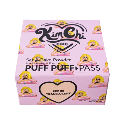 KIMCHI BEAUTY PUFF PUFF PASS SET & BAKE POWDER - 03 TRANSLUCENT  24GR - Imagen 4